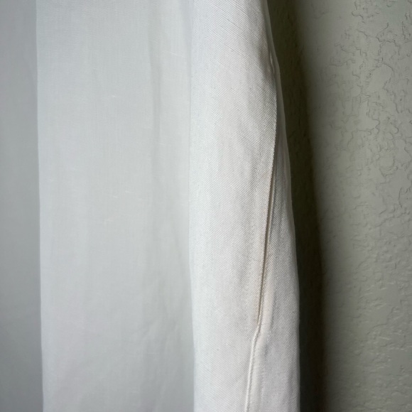 CO Collection Women’s Collared Short Sleeve Maxi-Dress White Size Small, Pockets - Picture 7 of 13